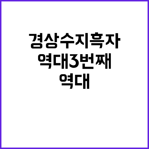 경상수지 흑자, 역대 3번째 기록! 이유는?