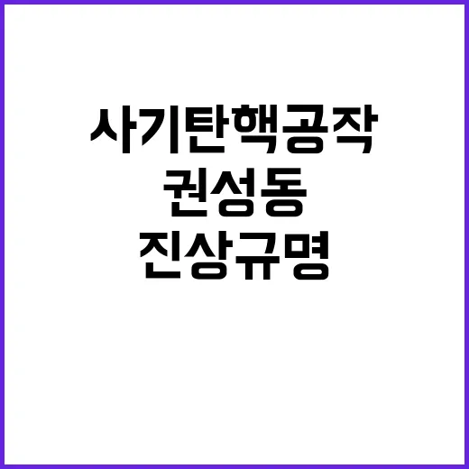 사기탄핵 공작 진상…