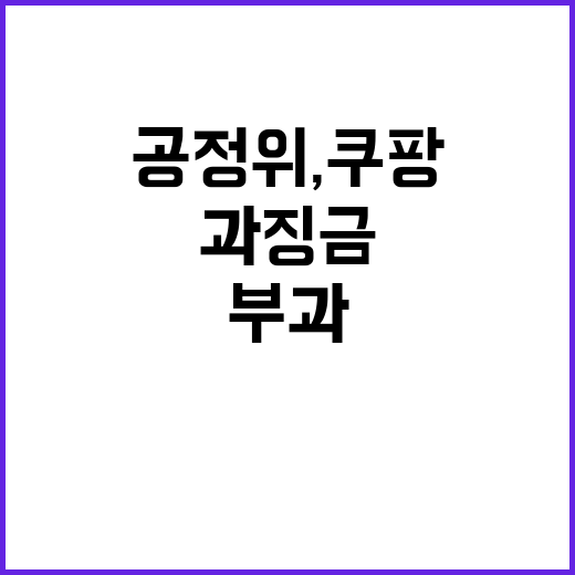 공정위, 쿠팡 순위…