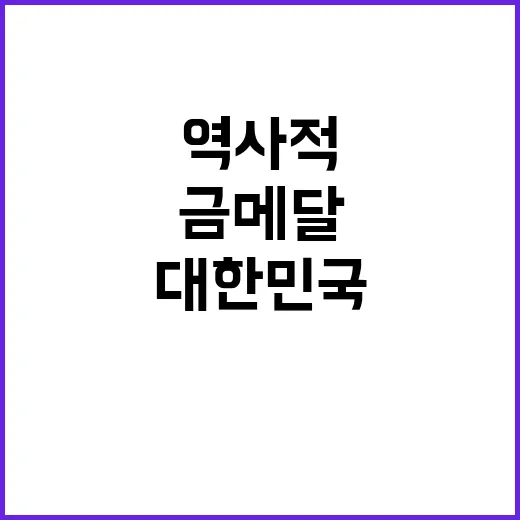 대한민국, 역사적인…