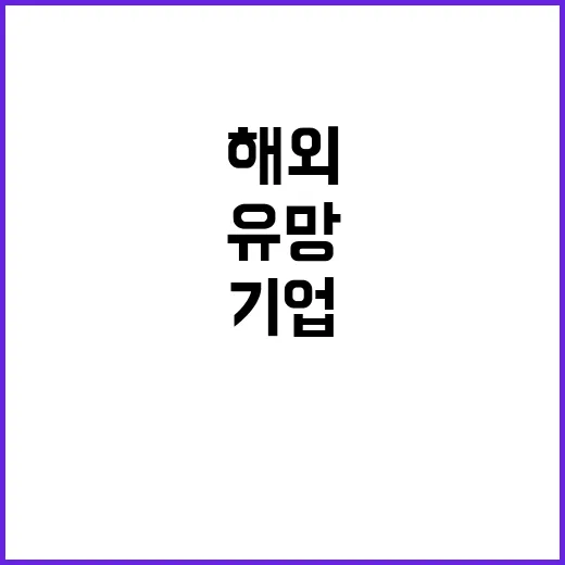 유망 기술창업기업 최대 6억 원 해외 진출 지원!