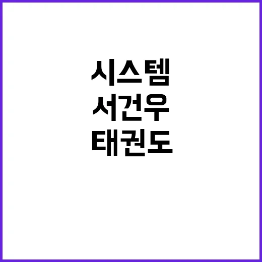 시스템 오류 태권도…