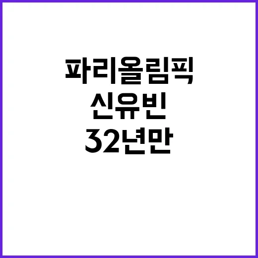 파리 올림픽 신유빈…