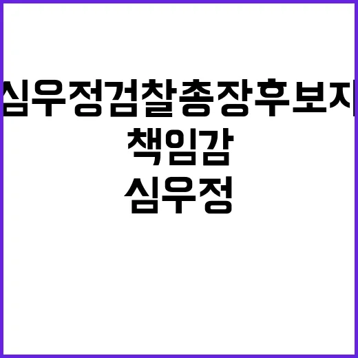 심우정 검찰총장 후…