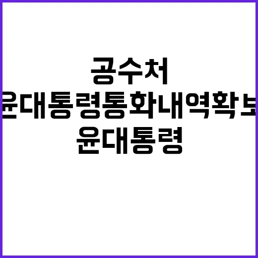 공수처 윤 대통령 …