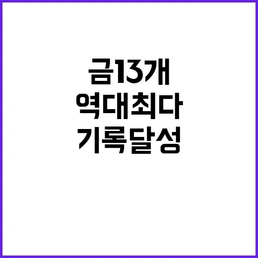 금 13개 팀코리아…