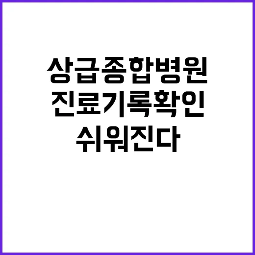 상급종합병원 진료기…