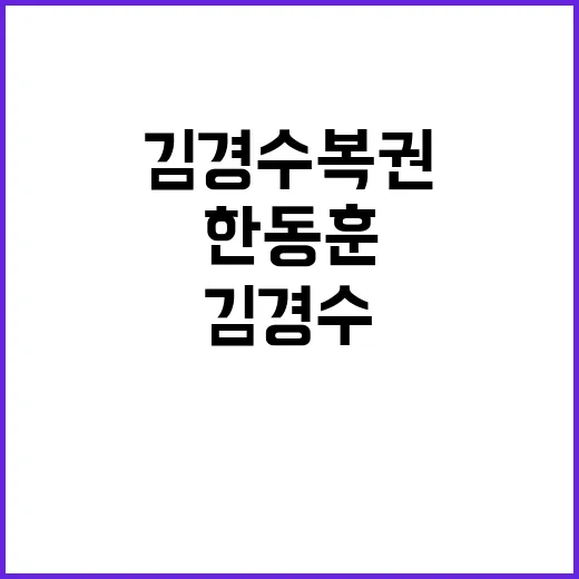 김경수 복권 부적절…