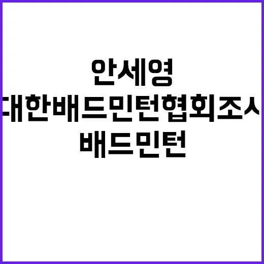 안세영 논란 대한배…