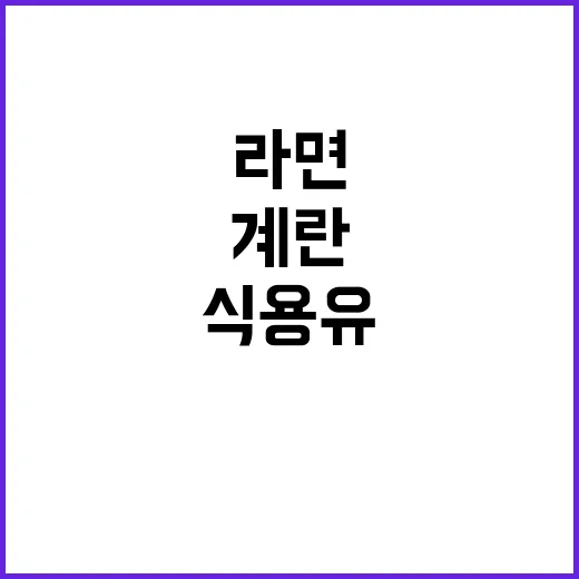 라면 가격 급등 계…