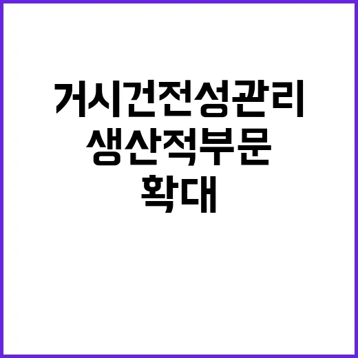 거시건전성 관리 생…