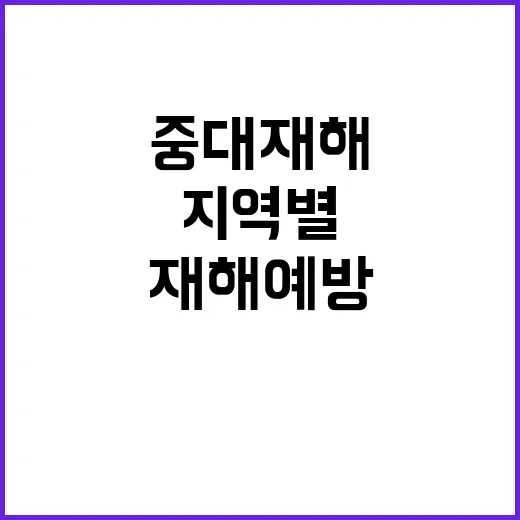 중대재해 예방 지역별 집중 점검 결과 공개!