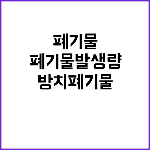 방치폐기물 발생량 감소의 진짜 이유는?