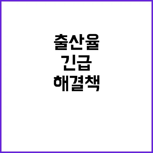 출산율 반등 대통령…