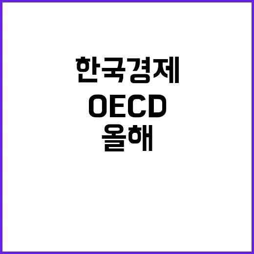 한국 경제성장률 OECD 올해 2.5% 내년 2.2%!