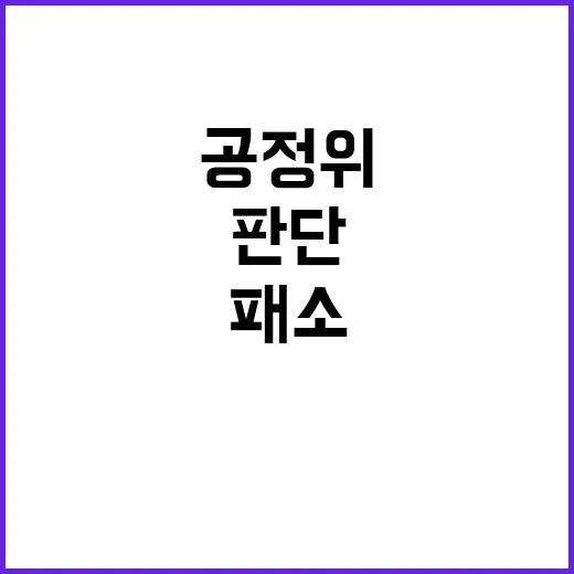 공정위 엄밀한 판단…