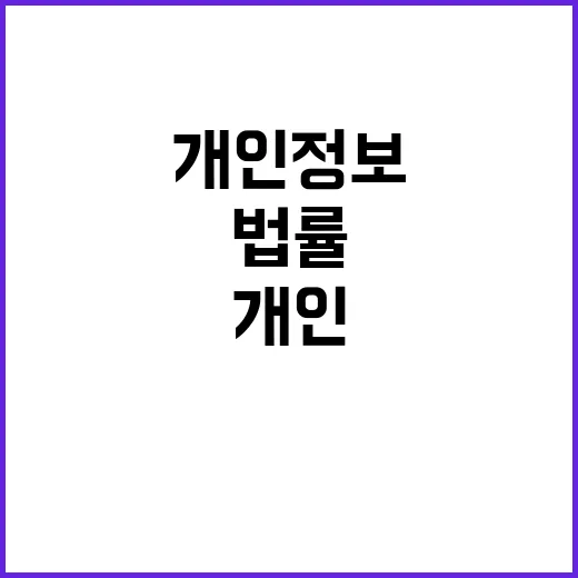 개인정보 이용 가능…