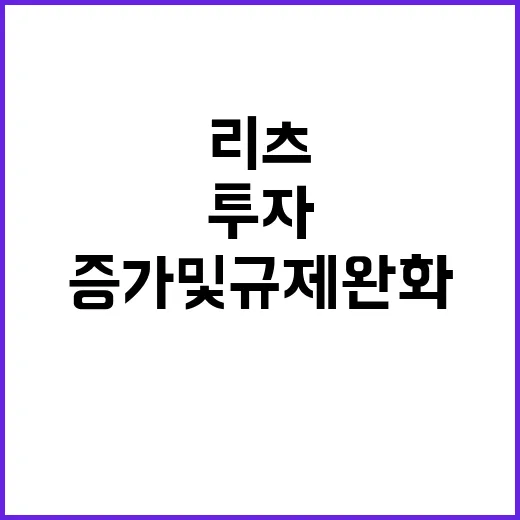 리츠 투자 유연성 …