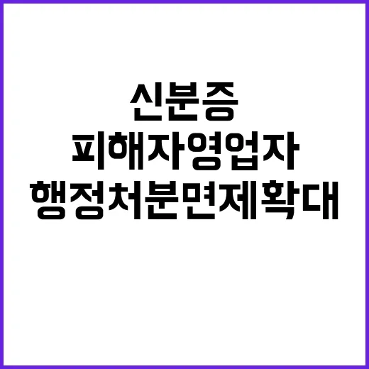 신분증 피해 자영업…