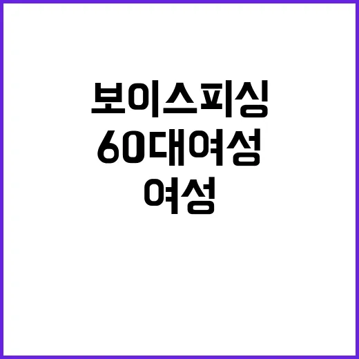 보이스피싱 60대 …