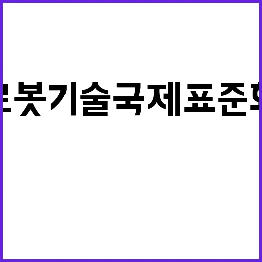 로봇기술 국제표준화…