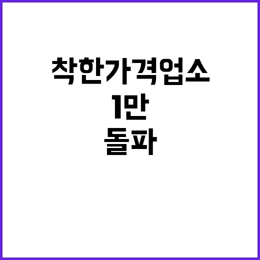 착한가격업소 9000개 돌파 내년 1만 목표!