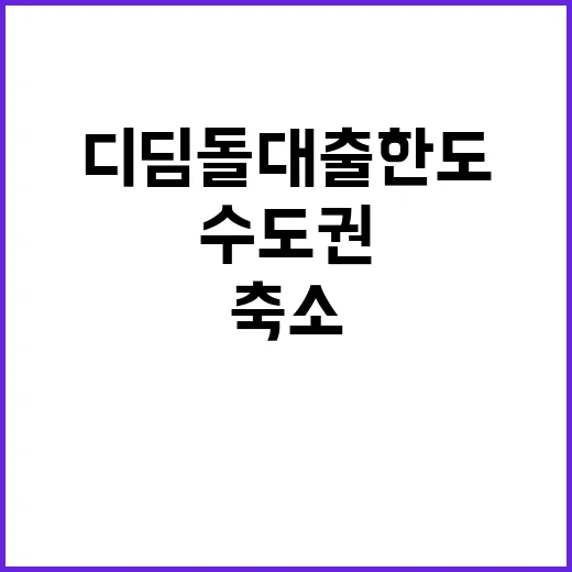 디딤돌대출 한도 축…