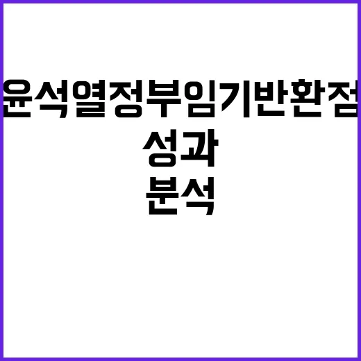 외교안보 성과 윤석…