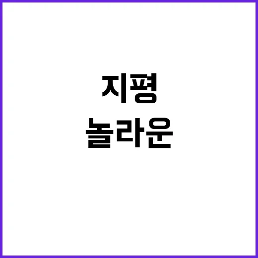 외교 지평 놀라운 …