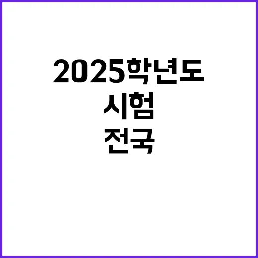 2025학년도 수능…