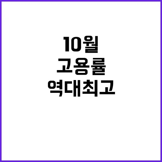 역대 최고 고용률!…