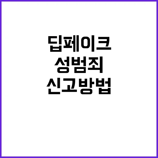 딥페이크 성범죄 즉…