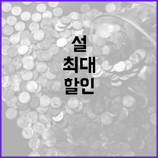 설 성수품 대량 공급 마트 할인 최대 40%!