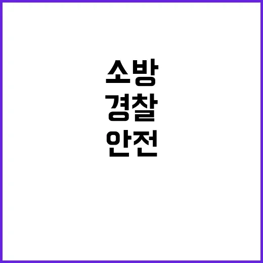 원팀, 경찰과 소방의 힘으로 안전한 미래!