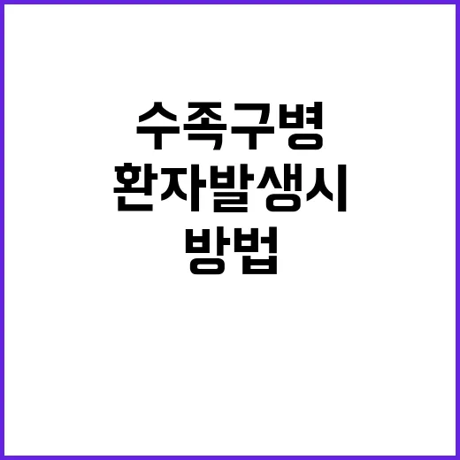 수족구병, 환자 발생 시 소독 방법은 이렇다!