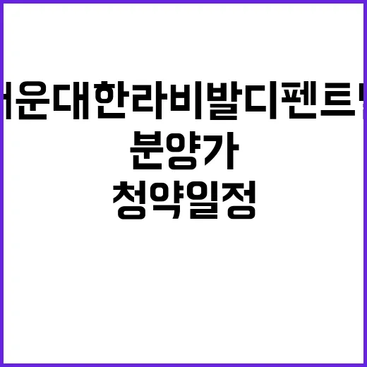 해운대 한라비발디 펜트빌 청약 일정과 예상 분양가 공개