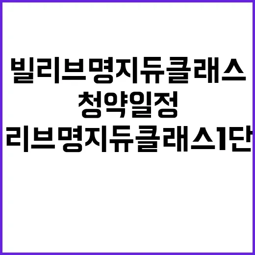 빌리브 명지 듀클래…