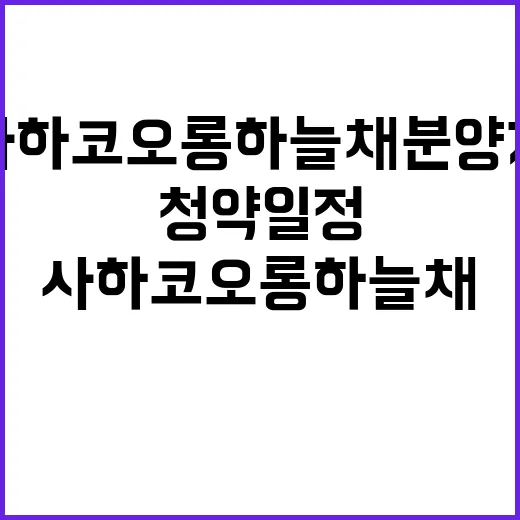 사하코오롱하늘채 분…