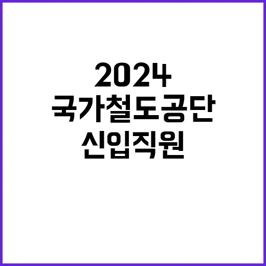 2024년 제2차 국가철도공단 신입직원 채용공고