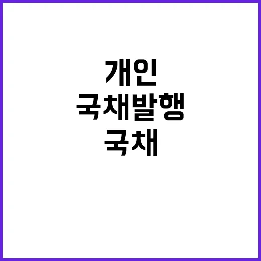 국채 발행 개인투자…