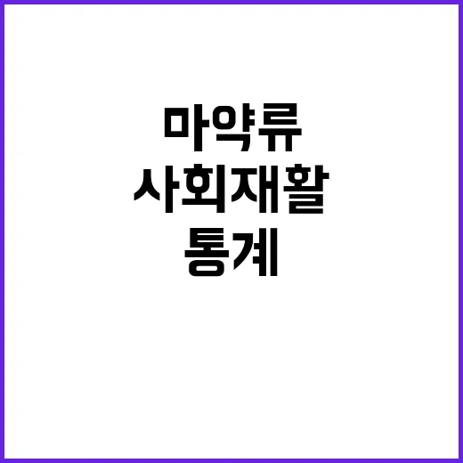 마약류 통계 공개…사회 재활의 중요성 알린다!