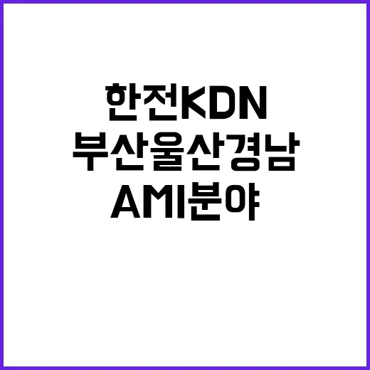 한전KDN(주) 부산울산경남지역본부 직할 AMI분야 비정규직 모집공고