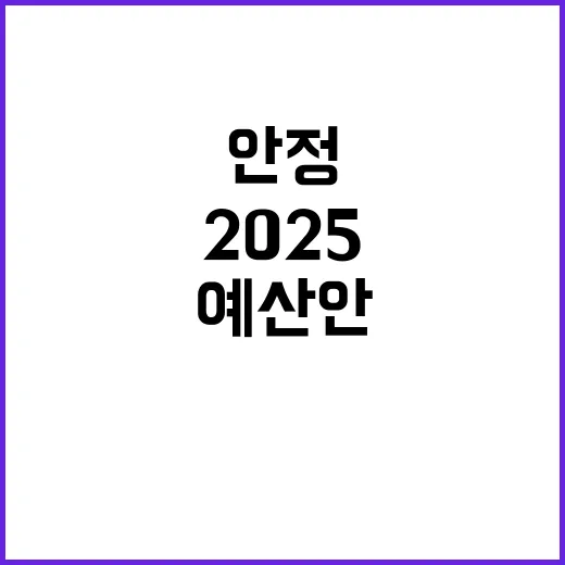 2025 예산안 미래 보호와 삶의 안정!