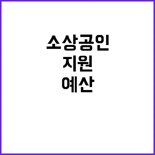 예산 15조 2920억 소상공인과 스타트업 지원!