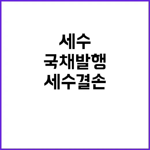 국채 발행 규모 세수 결손 무관하다! 진실 공개!