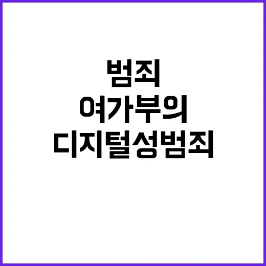 디지털성범죄 대응 예산 여가부의 새로운 계획 공개!