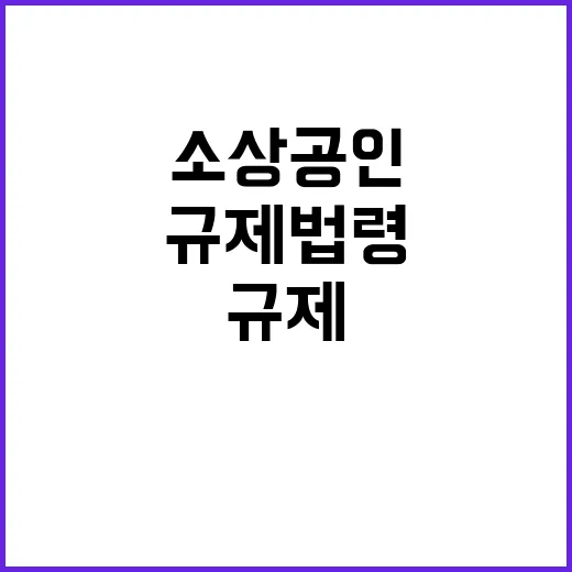 규제법령 손질 소상공인 의무교육 연기 혜택!