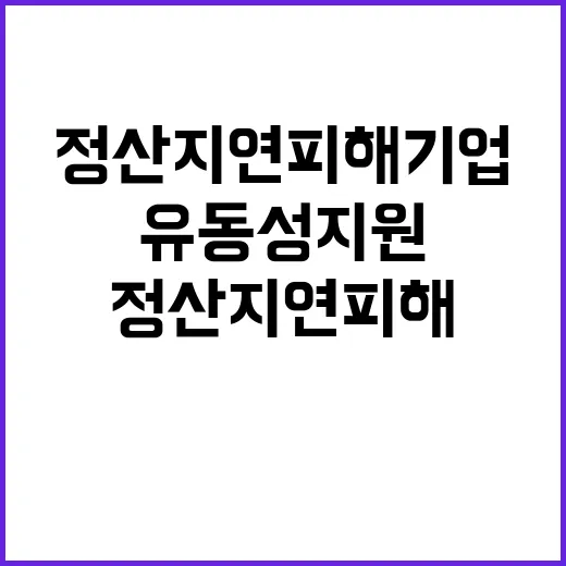 유동성 지원 정산지…