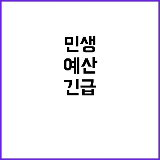 ‘민생’ 예산 기재…