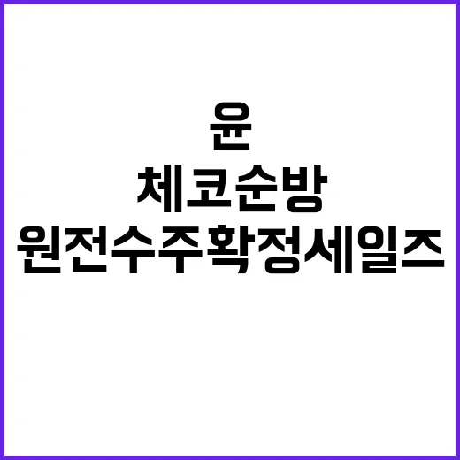 체코 순방 윤 대통…